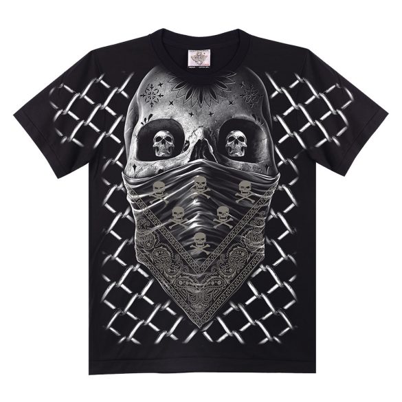 Koponyás póló - Skull with Bandana Tee